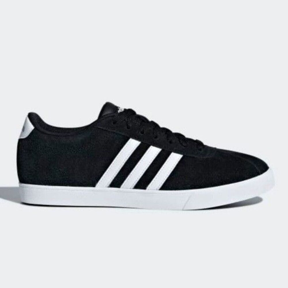 Adidas Courtset Suede Trainers Womens Sz 10.5 Classic Casual Skater Sneaker